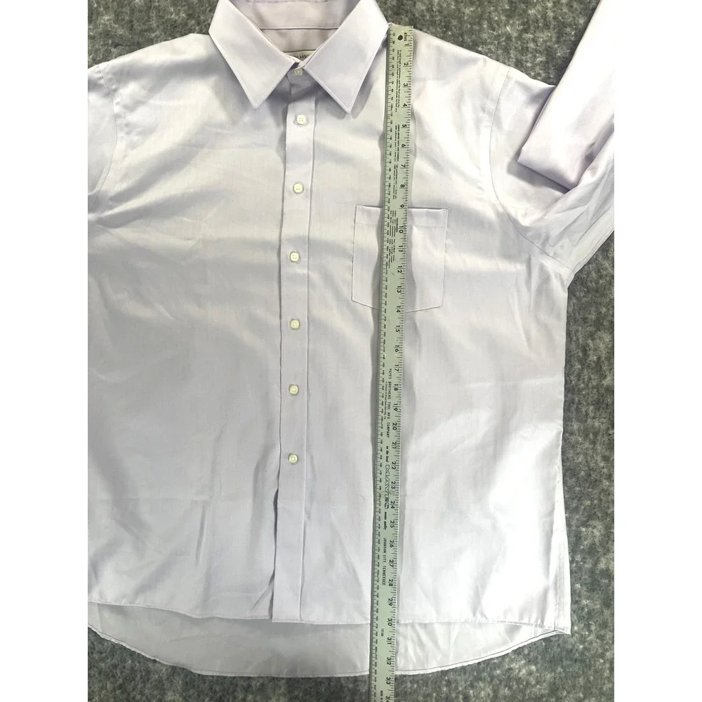 Joseph Abboud Men's 18.5 34/35 2XL Purple Non-Iron Regular Fit Dress Shirt